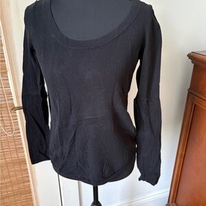 Minnie Rose Classic Black Long Sleeve Sweater